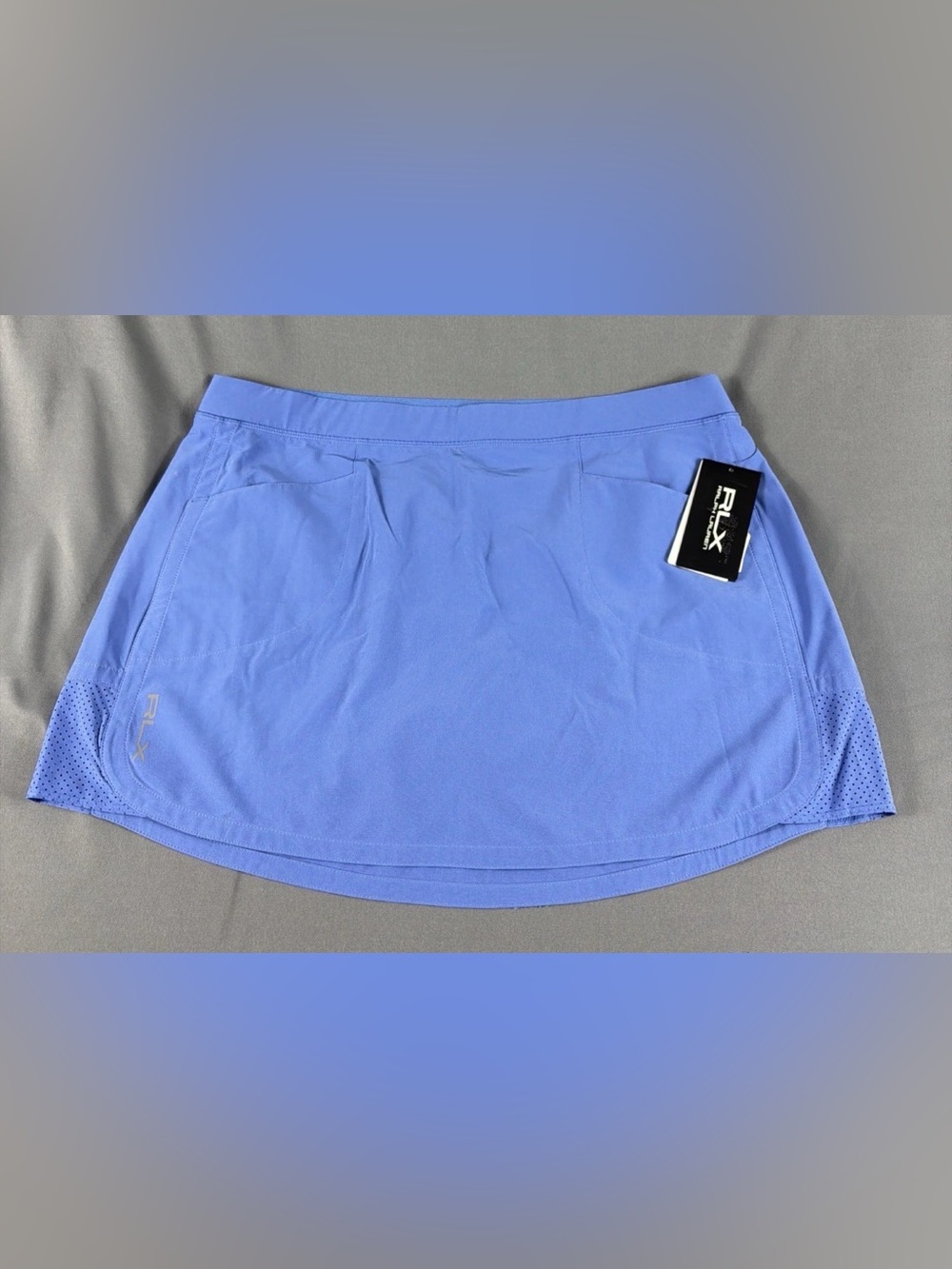 RLX Ralph Lauren Womens Golf Skort Large Blue Polyester Spandex NWT MSRP $138